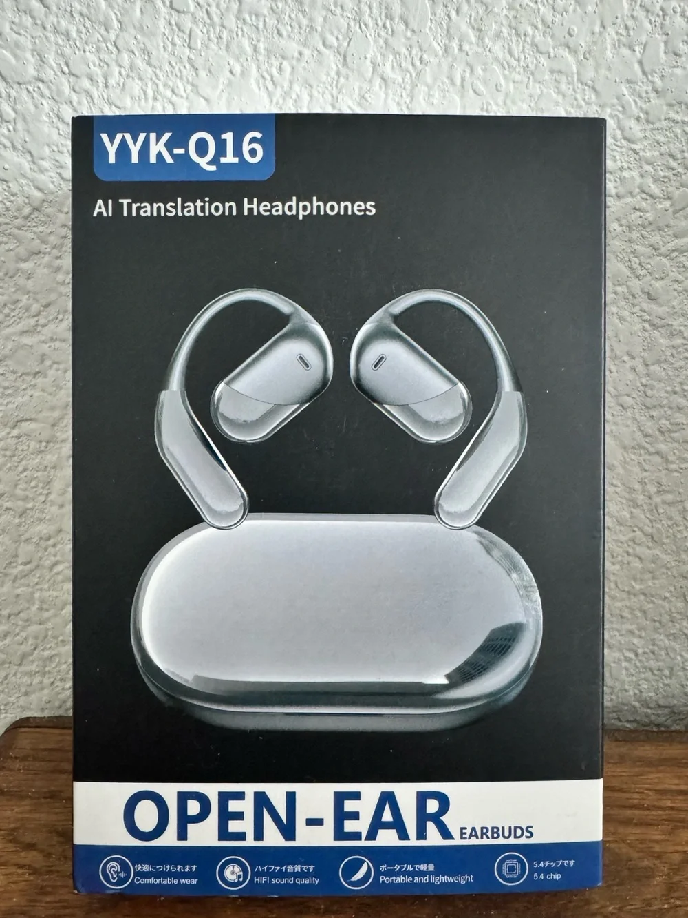 AI Translation Open-Ear Earbuds - Silver